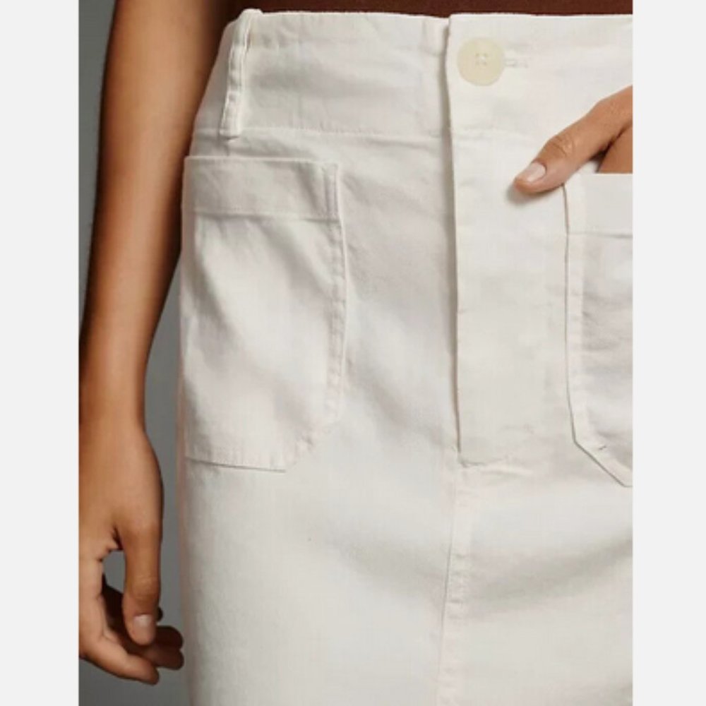 NEW Anthropologie Maeve 3X The Colette Maxi Skirt White Nwt Plus Size - Picture 4 of 7